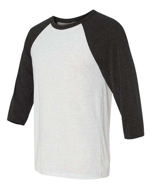 BELLA+CANVAS  Men's 3/4-Sleeve Baseball Tee. BC3200