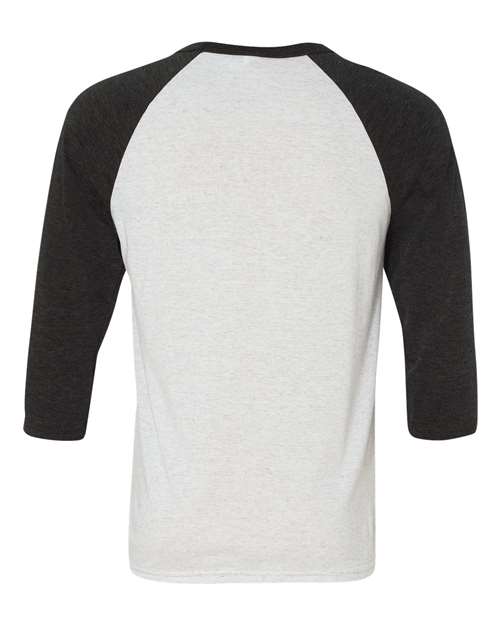 BELLA+CANVAS  Men's 3/4-Sleeve Baseball Tee. BC3200