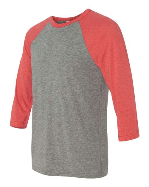 BELLA + CANVAS Three-Quarter Sleeve Baseball Tee