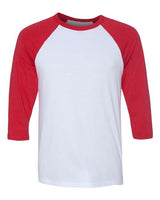 BELLA+CANVAS  Men's 3/4-Sleeve Baseball Tee. BC3200