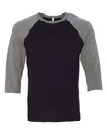 BELLA+CANVAS  Men's 3/4-Sleeve Baseball Tee. BC3200