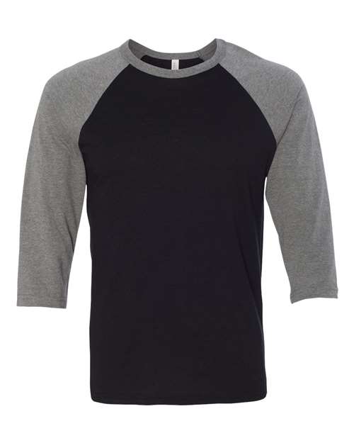 BELLA+CANVAS  Men's 3/4-Sleeve Baseball Tee. BC3200
