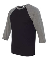 BELLA+CANVAS  Men's 3/4-Sleeve Baseball Tee. BC3200
