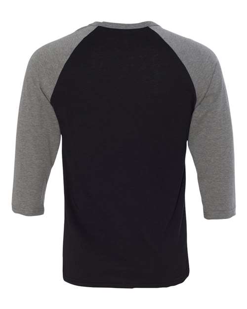 BELLA+CANVAS  Men's 3/4-Sleeve Baseball Tee. BC3200