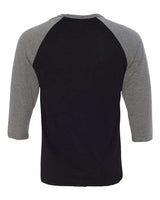 BELLA+CANVAS  Men's 3/4-Sleeve Baseball Tee. BC3200