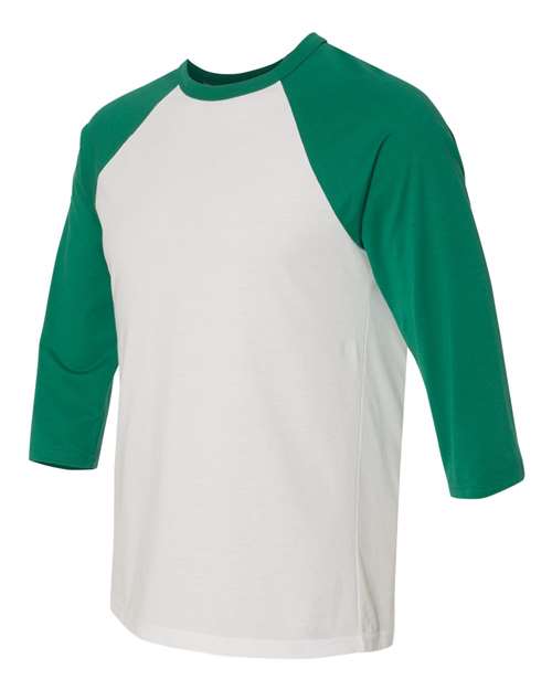 BELLA+CANVAS  Men's 3/4-Sleeve Baseball Tee. BC3200
