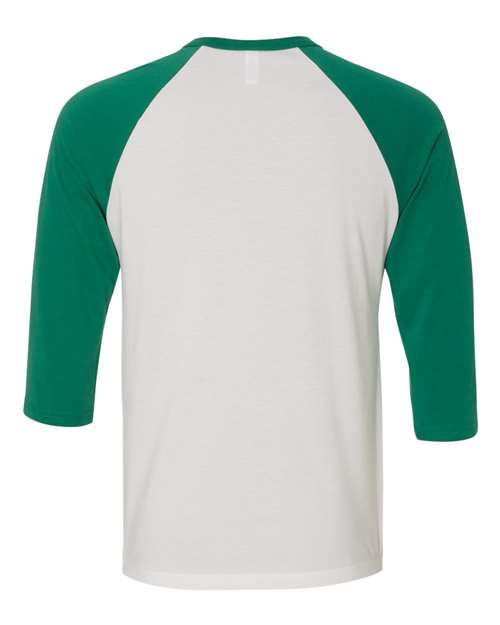 BELLA+CANVAS  Men's 3/4-Sleeve Baseball Tee. BC3200