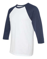 BELLA+CANVAS  Men's 3/4-Sleeve Baseball Tee. BC3200