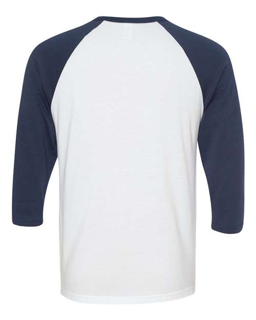 BELLA+CANVAS  Men's 3/4-Sleeve Baseball Tee. BC3200