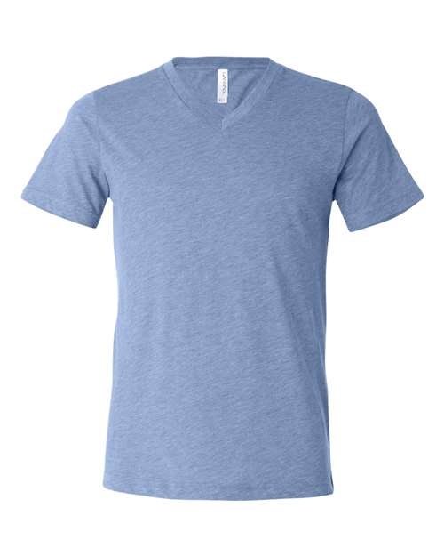 BELLA + CANVAS  Men's Triblend Short Sleeve V-Neck Tee. BC3415