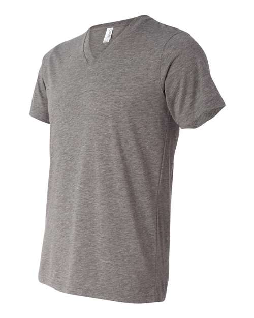 BELLA + CANVAS  Men's Triblend Short Sleeve V-Neck Tee. BC3415