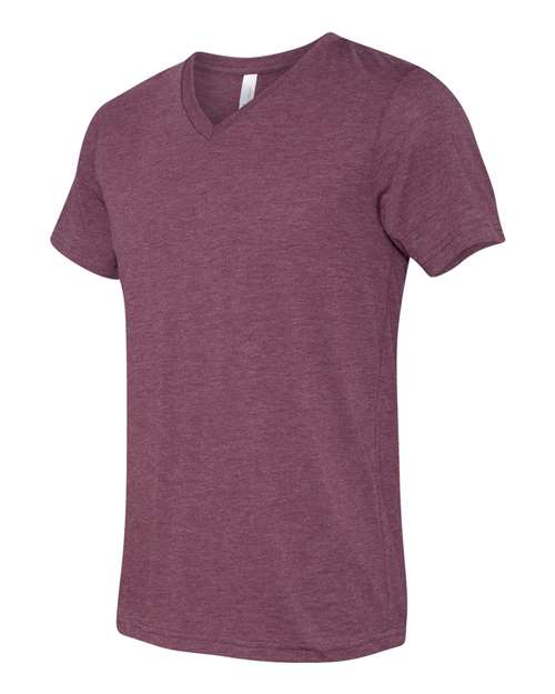BELLA + CANVAS  Men's Triblend Short Sleeve V-Neck Tee. BC3415