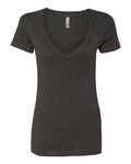 Next Level Women’s CVC Deep V-Neck T-Shirt-1