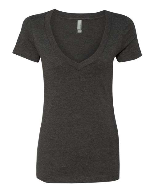 Next Level Women’s CVC Deep V-Neck T-Shirt-1