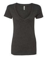 Next Level Women’s CVC Deep V-Neck T-Shirt-1