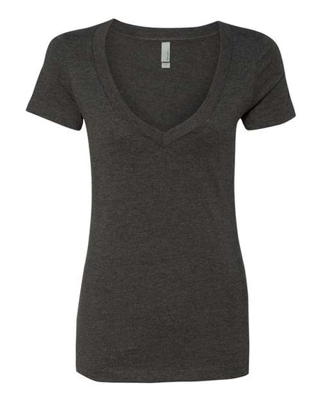 Next Level Women’s CVC Deep V-Neck T-Shirt-1