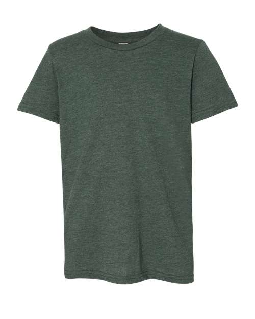 BELLA+CANVAS Youth Heather CVC Tee