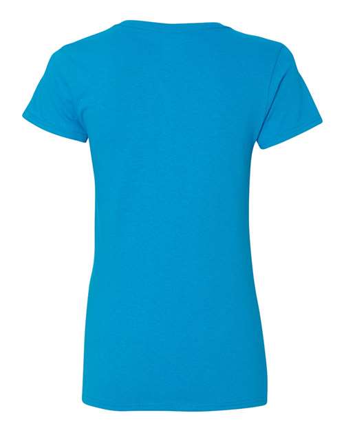 Gildan Women's Heavy Cotton 100% Cotton V-Neck T-Shirt 5V00L