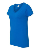 Gildan Women's Heavy Cotton 100% Cotton V-Neck T-Shirt 5V00L