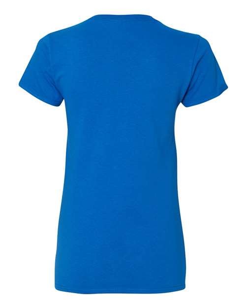 Gildan Women's Heavy Cotton 100% Cotton V-Neck T-Shirt 5V00L
