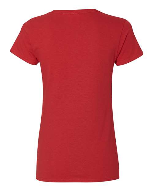 Gildan Women's Heavy Cotton 100% Cotton V-Neck T-Shirt 5V00L