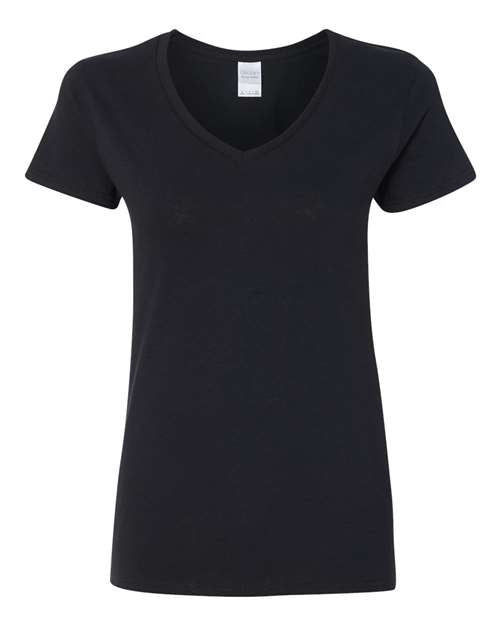 Gildan Women's Heavy Cotton 100% Cotton V-Neck T-Shirt 5V00L