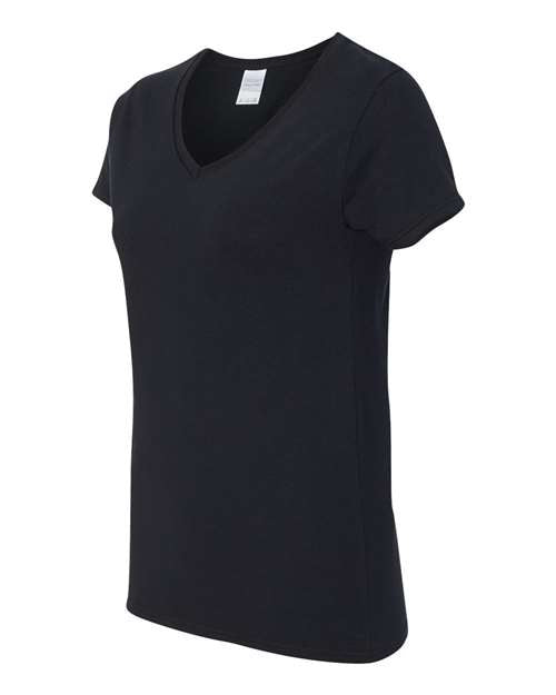Gildan Women's Heavy Cotton 100% Cotton V-Neck T-Shirt 5V00L