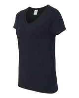 Gildan Women's Heavy Cotton 100% Cotton V-Neck T-Shirt 5V00L
