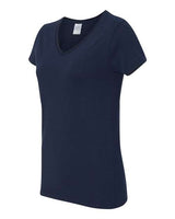 Gildan Women's Heavy Cotton 100% Cotton V-Neck T-Shirt 5V00L