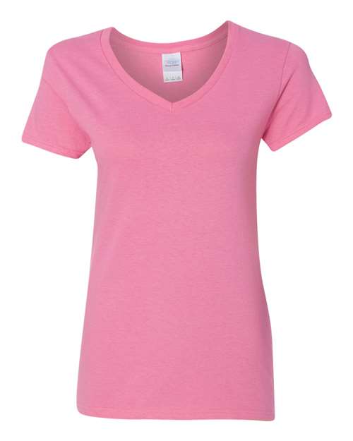 Gildan Women's Heavy Cotton 100% Cotton V-Neck T-Shirt 5V00L