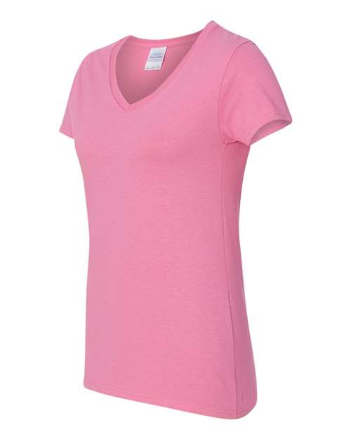 Gildan Women's Heavy Cotton 100% Cotton V-Neck T-Shirt 5V00L