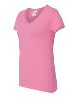 Gildan Women's Heavy Cotton 100% Cotton V-Neck T-Shirt 5V00L