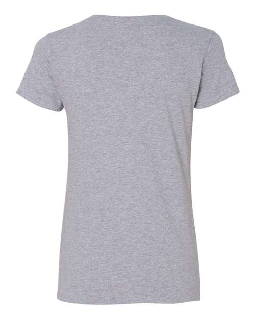 Gildan Women's Heavy Cotton 100% Cotton V-Neck T-Shirt 5V00L