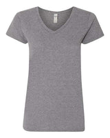 Gildan Women's Heavy Cotton 100% Cotton V-Neck T-Shirt 5V00L