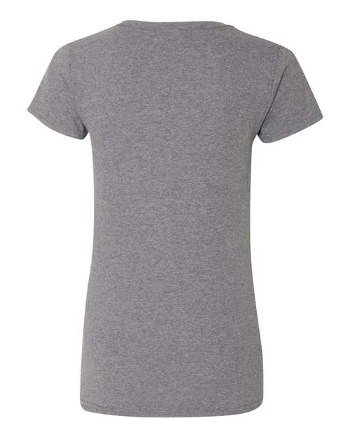 Gildan Women's Heavy Cotton 100% Cotton V-Neck T-Shirt 5V00L