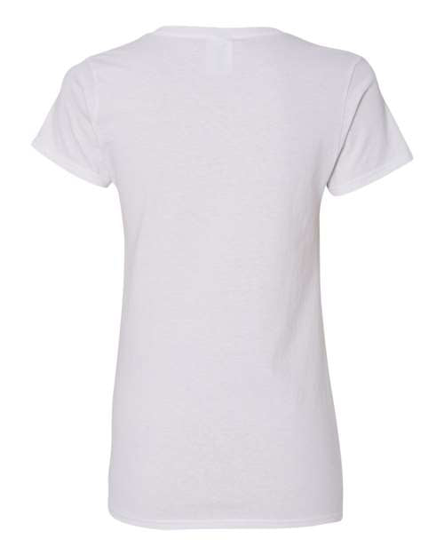 Gildan Women's Heavy Cotton 100% Cotton V-Neck T-Shirt 5V00L