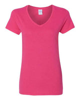 Gildan Women's Heavy Cotton 100% Cotton V-Neck T-Shirt 5V00L