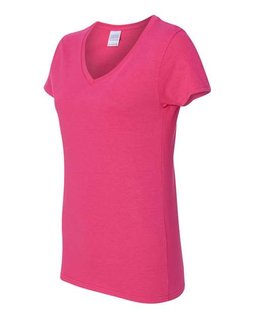 Gildan Women's Heavy Cotton 100% Cotton V-Neck T-Shirt 5V00L