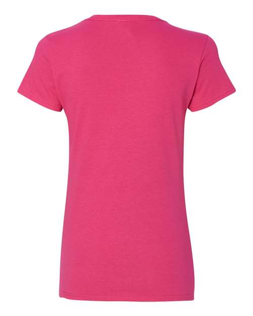 Gildan Women's Heavy Cotton 100% Cotton V-Neck T-Shirt 5V00L