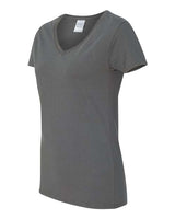 Gildan Women's Heavy Cotton 100% Cotton V-Neck T-Shirt 5V00L