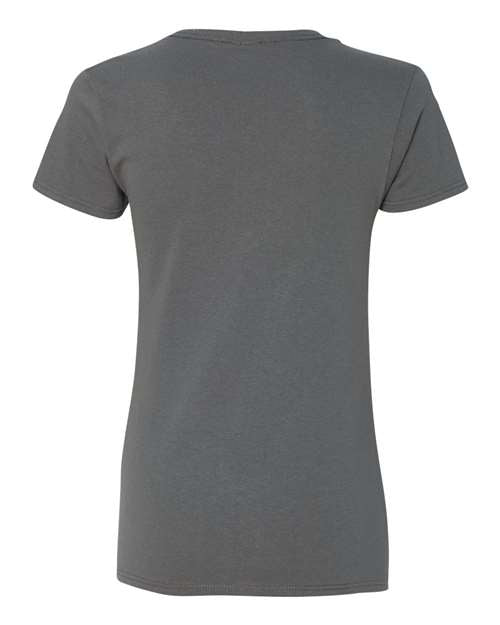 Gildan Women's Heavy Cotton 100% Cotton V-Neck T-Shirt 5V00L