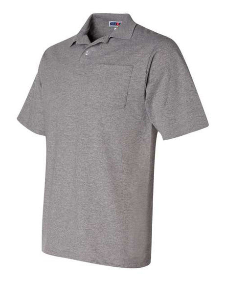 JERZEES Men's SpotShield™ 50/50 Polo with Pocket JERZEES