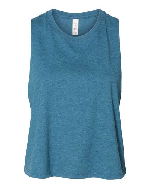 BELLA + CANVAS Women's Racerback Cropped Tank. BC6682