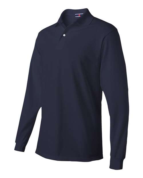 JERZEES Men's SpotShield 50/50 Long Sleeve Polo JERZEES