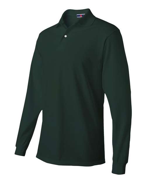 JERZEES Men's SpotShield 50/50 Long Sleeve Polo JERZEES