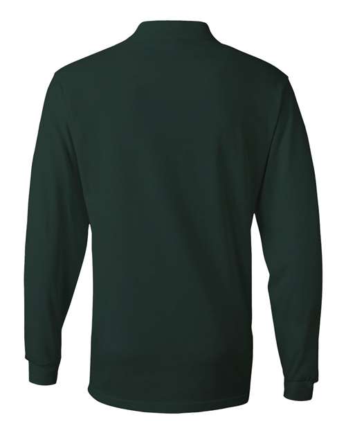JERZEES Men's SpotShield 50/50 Long Sleeve Polo JERZEES