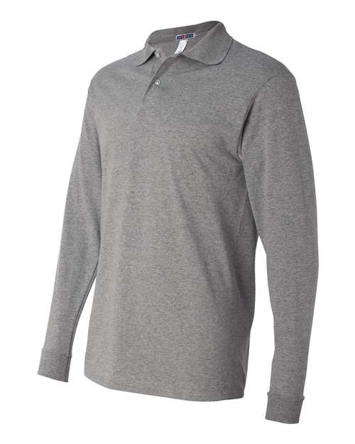 JERZEES Men's SpotShield 50/50 Long Sleeve Polo JERZEES