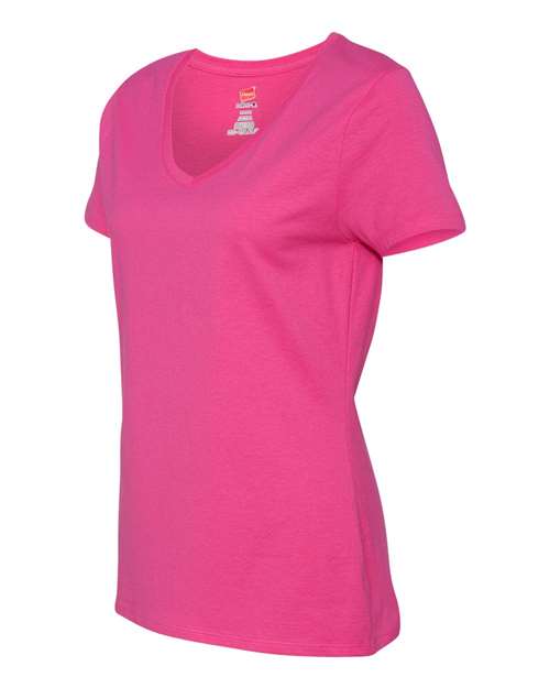 Hanes Women's Perfect-T Cotton V-Neck T-Shirt