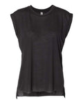 BELLA + CANVAS Women’s Flowy Rolled Cuffs Muscle Tee