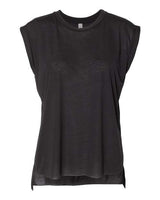 BELLA + CANVAS Women’s Flowy Rolled Cuffs Muscle Tee
